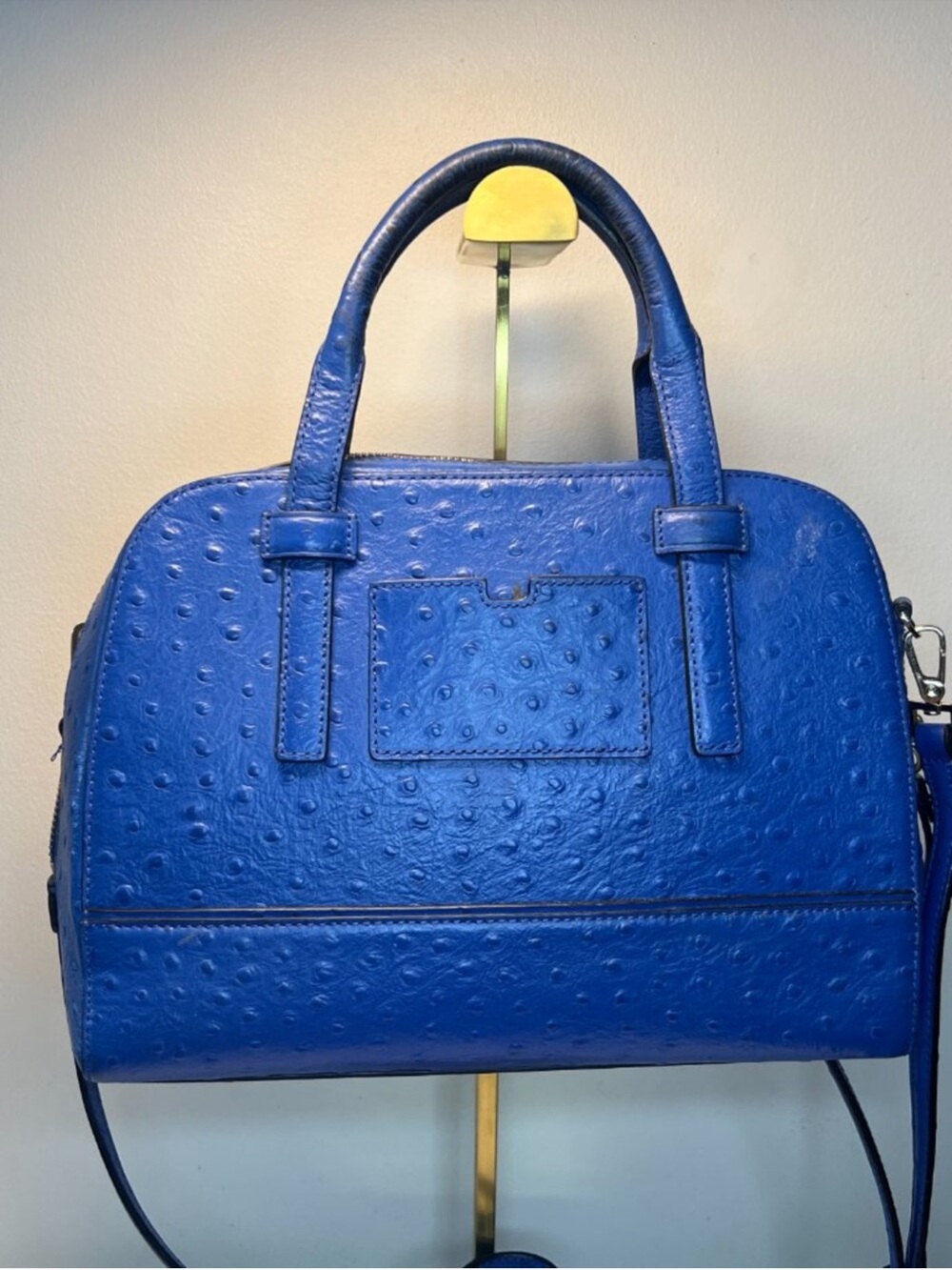 KATE SPADE OSTRICH ASS DOME SATCHEL - Picture 3 of 9